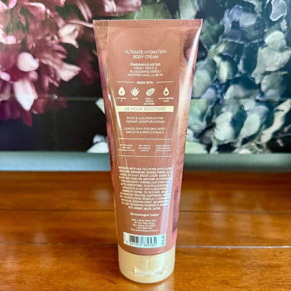 NEW WHIPPED HONEY & VANILLA Body Cream Full Size 8oz BBW - Picture 2 of 2